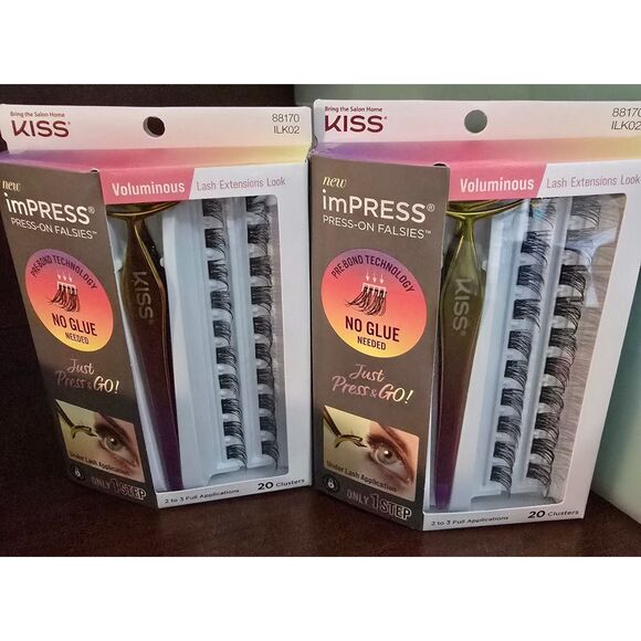 Kiss imPRESS Press-On Falsies Voluminous - 2 packs NIB - Picture 1 of 1
